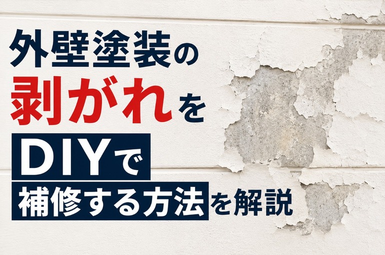 外壁塗装 剥がれ 補修 diy